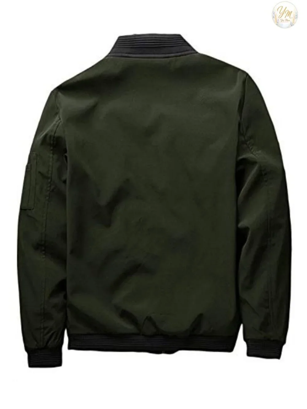 Men's Slim Fit Lightweight Polyester Softshell Flight Bomber Jacket Coat